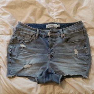 Torrid High Rise Short Shorts Denim